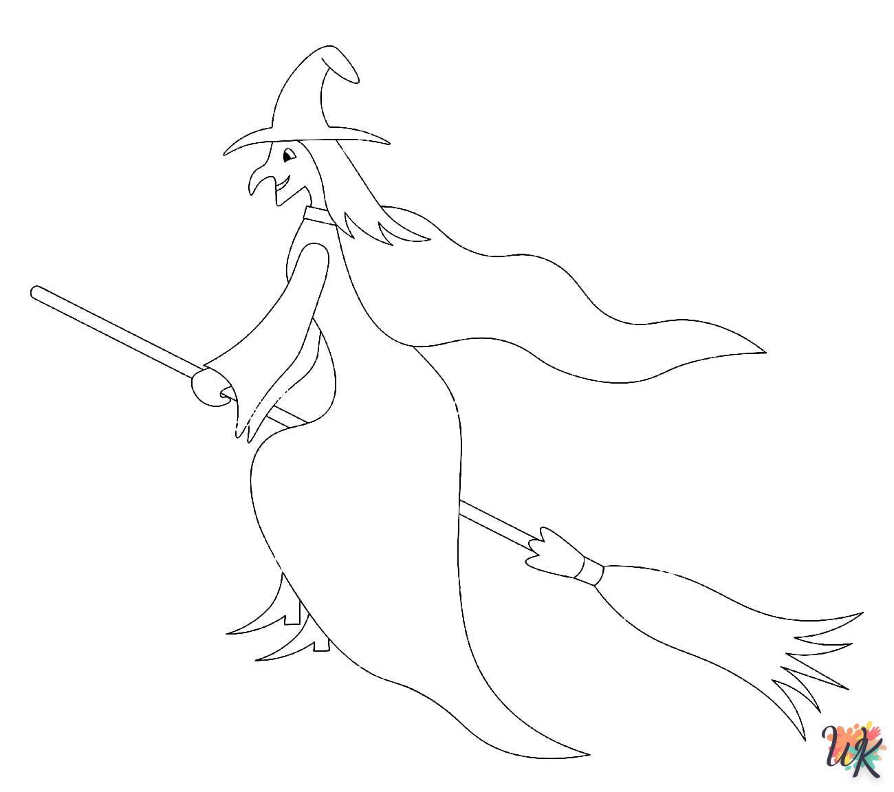Strega 12 Disegni da Colorare Strega 10